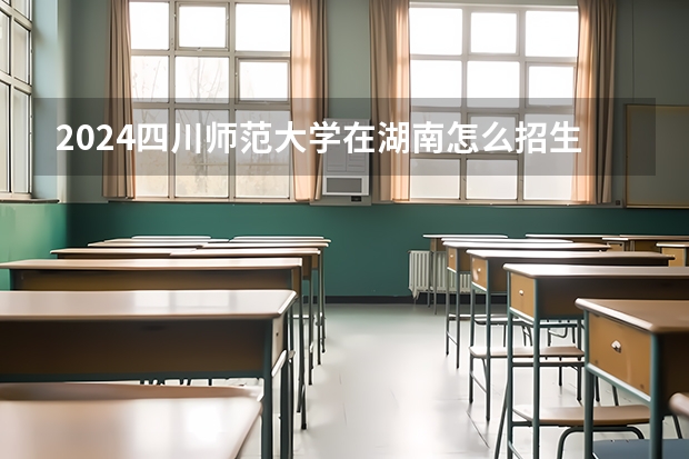 2024四川師范大學(xué)在湖南怎么招生的